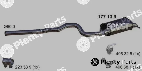Ernst 177139 — Rear Muffler
