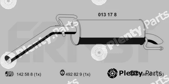 Ernst 013178 — Rear Muffler