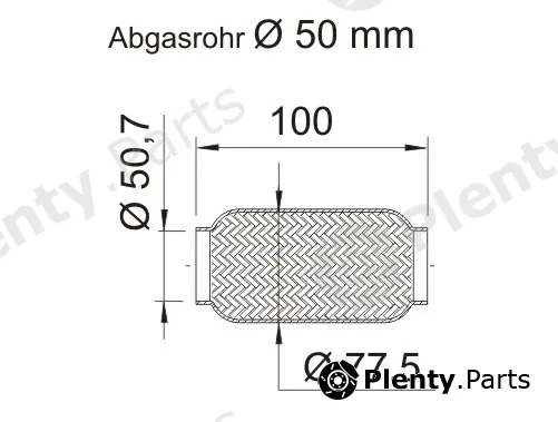 Ernst 460026 — Flexible Pipe, exhaust system