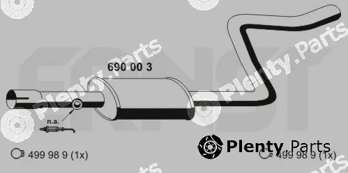 Ernst 690003 — Centre Muffler
