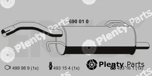 Ernst 690010 — Rear Muffler
