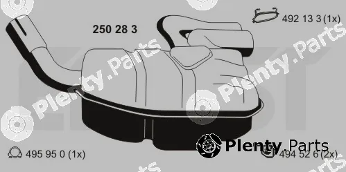 Ernst 250283 — Rear Muffler