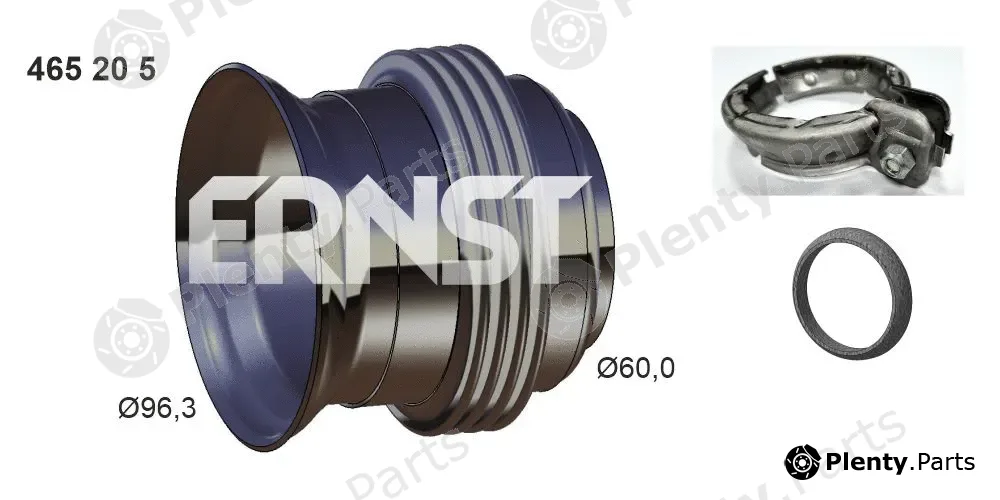 Ernst 465205 — Repair Pipe, catalytic converter Set