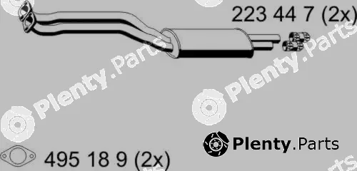 Ernst 284011 — Front Muffler