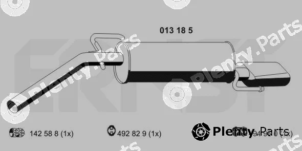 Ernst 013185 — Rear Muffler