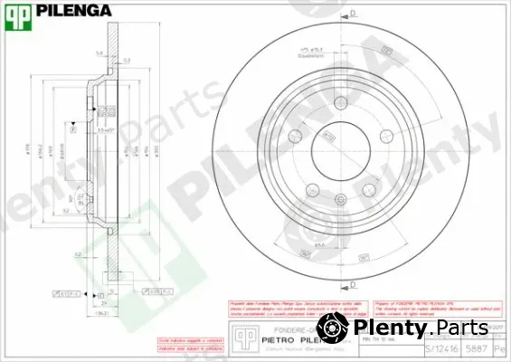 Pilenga 5887 — Brake Disc