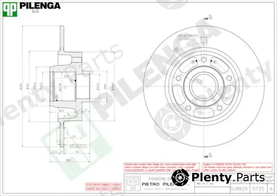 Pilenga 5725 — Brake Disc