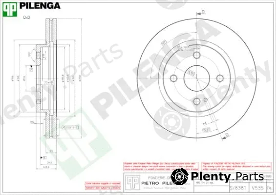 Pilenga V535 — Brake Disc