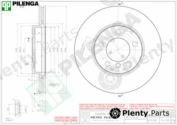 Pilenga V478 — Brake Disc