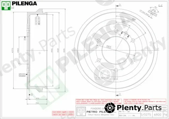 Pilenga 6800 — Brake Drum