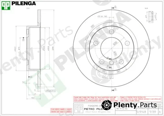 Pilenga 5139 — Brake Disc