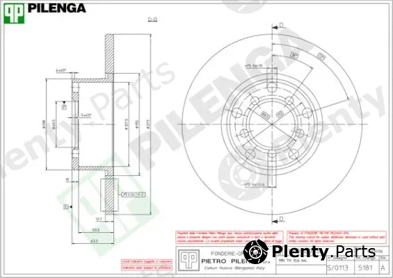 Pilenga 5181 — Brake Disc
