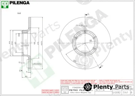 Pilenga 5141 — Brake Disc