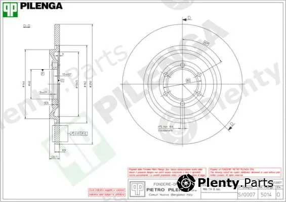 Pilenga 5014 — Brake Disc