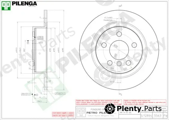 Pilenga 5563 — Brake Disc