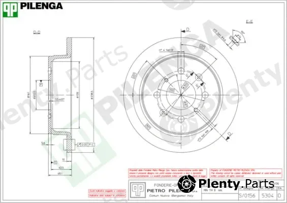 Pilenga 5304 — Brake Disc