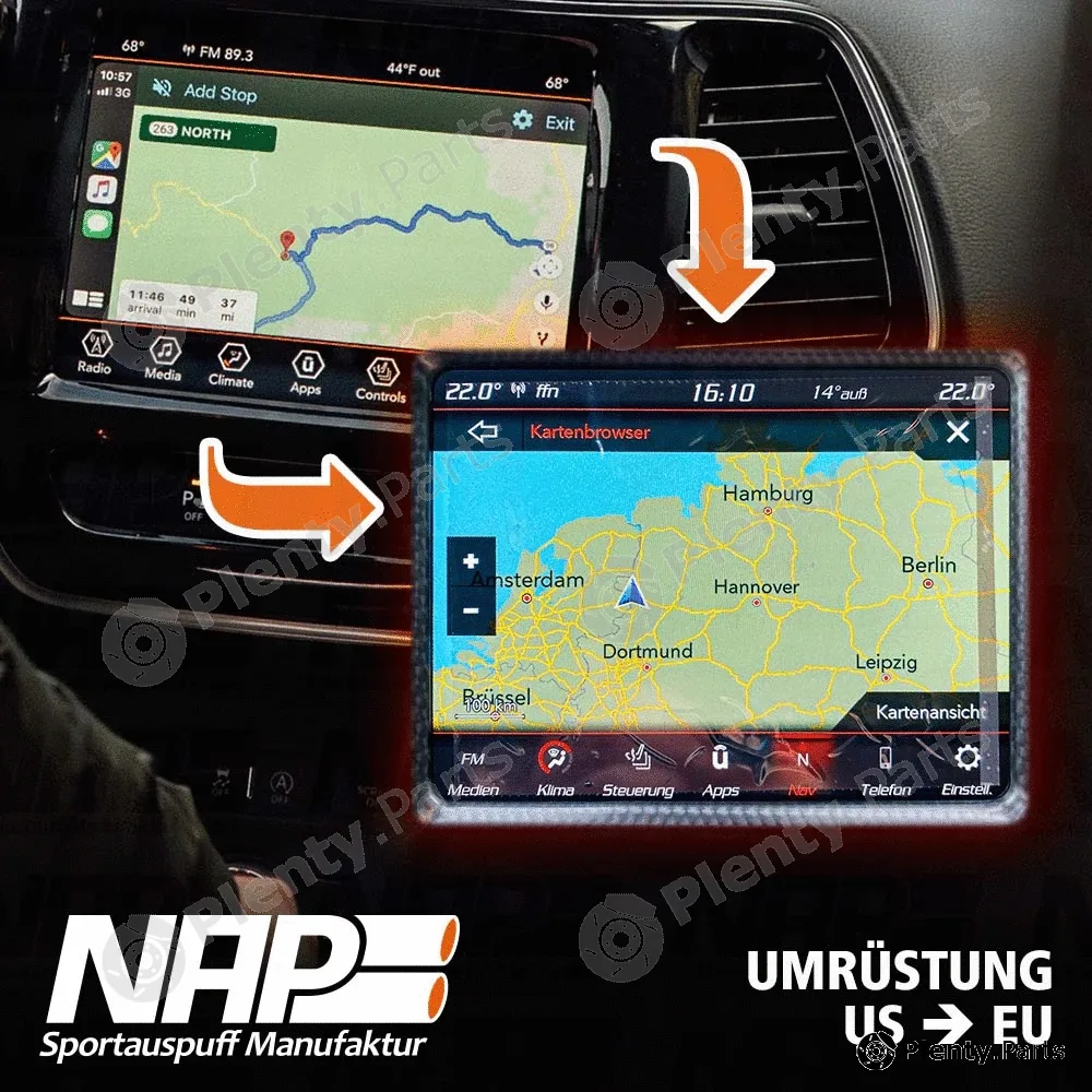 Napexclusive Navigation-Umrstung — Software, navigation system