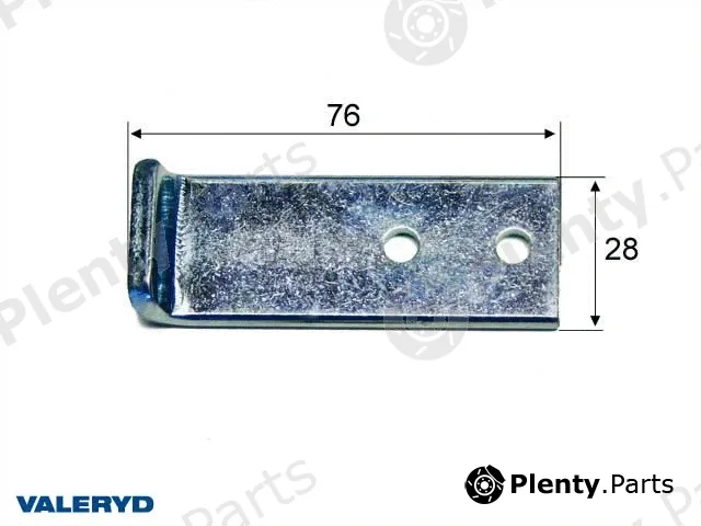 Valeryd 6429505 — Seal Set, tail lift Locking catch long , hasp 76x28 for 6429503