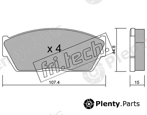 fri.tech. 056.0 — Brake Pad Set, disc brake