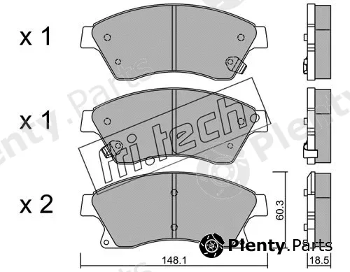 fri.tech. 855.0 — Brake Pad Set, disc brake