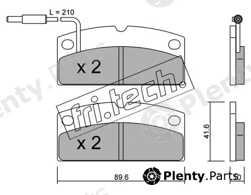 fri.tech. 783.1 — Brake Pad Set, disc brake