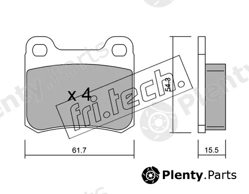 fri.tech. 094.1 — Brake Pad Set, disc brake