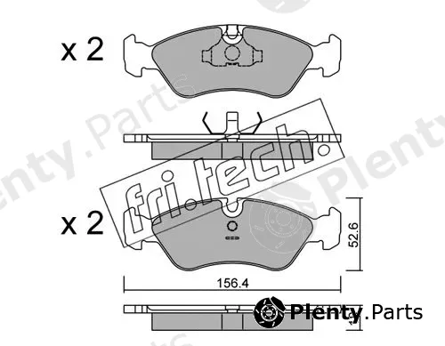 fri.tech. 119.0 — Brake Pad Set, disc brake