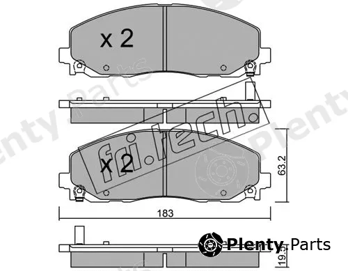 fri.tech. 962.0 — Brake Pad Set, disc brake