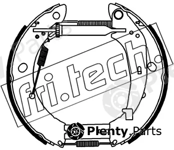 fri.tech. 16539 — Brake Shoe Set Kit premounted