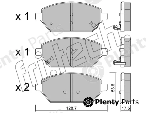 fri.tech. 1211.0 — Brake Pad Set, disc brake