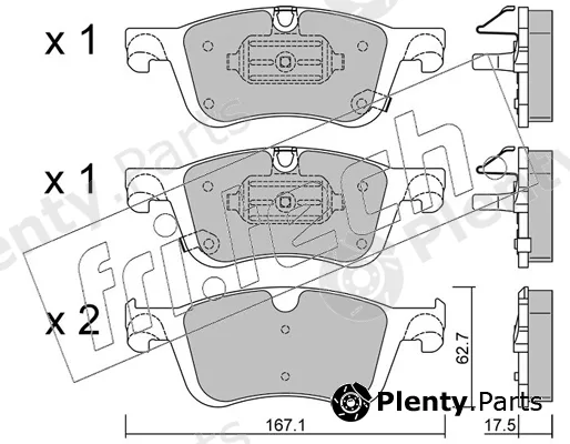 fri.tech. 1365.0 — Brake Pad Set, disc brake