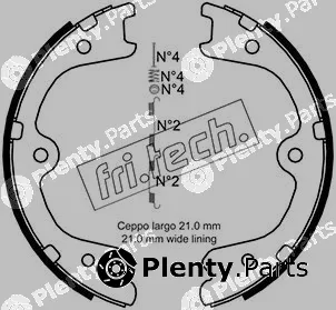 fri.tech. 1067.200K — Brake Shoe Set, parking brake