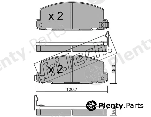 fri.tech. 369.0 — Brake Pad Set, disc brake