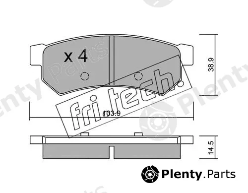 fri.tech. 863.0 — Brake Pad Set, disc brake