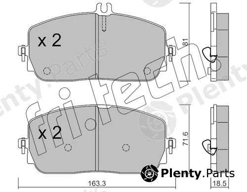 fri.tech. 1194.0 — Brake Pad Set, disc brake