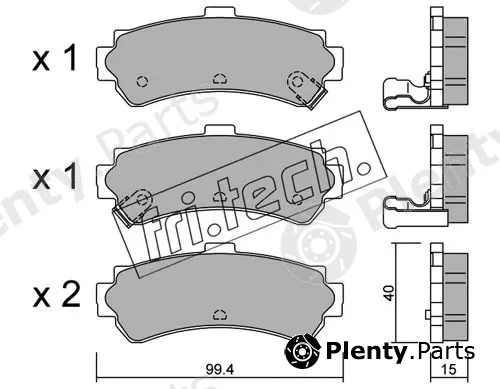 fri.tech. 418.0 — Brake Pad Set, disc brake