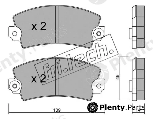 fri.tech. 005.1 — Brake Pad Set, disc brake