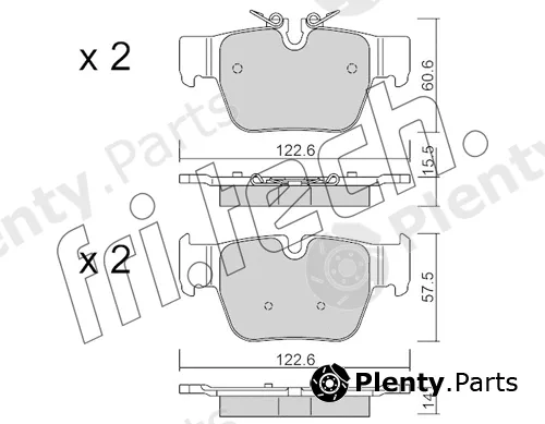 fri.tech. 1267.0 — Brake Pad Set, disc brake