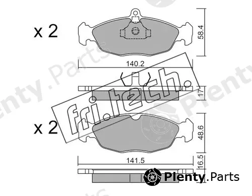 fri.tech. 079.0 — Brake Pad Set, disc brake