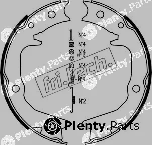 fri.tech. 1064.177K — Brake Shoe Set, parking brake