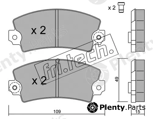 fri.tech. 005.0 — Brake Pad Set, disc brake
