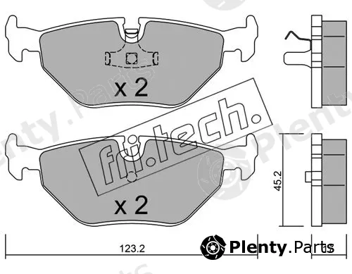 fri.tech. 185.0 — Brake Pad Set, disc brake