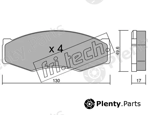 fri.tech. 068.0 — Brake Pad Set, disc brake