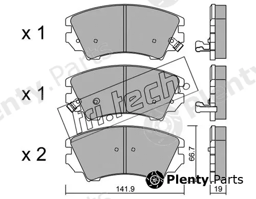 fri.tech. 859.0 — Brake Pad Set, disc brake