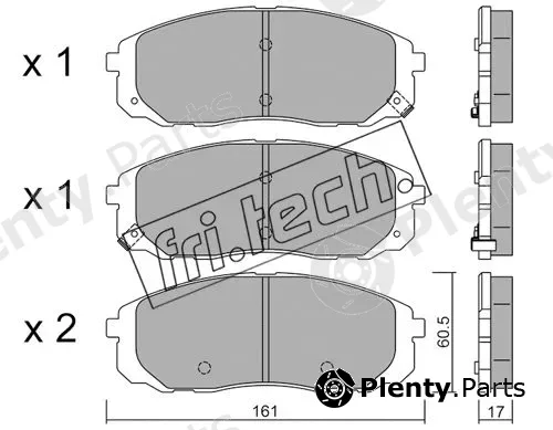 fri.tech. 1097.0 — Brake Pad Set, disc brake