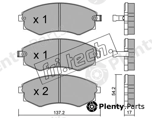 fri.tech. 195.0 — Brake Pad Set, disc brake