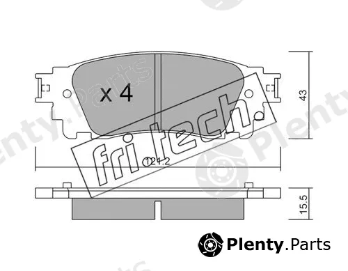 fri.tech. 1065.0 — Brake Pad Set, disc brake