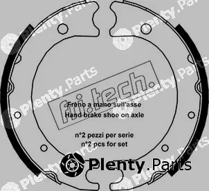 fri.tech. 1115.312 — Brake Shoe Set, parking brake