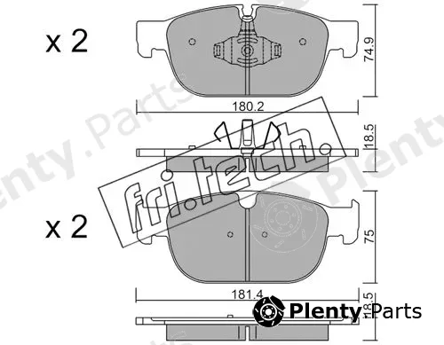 fri.tech. 1120.0 — Brake Pad Set, disc brake