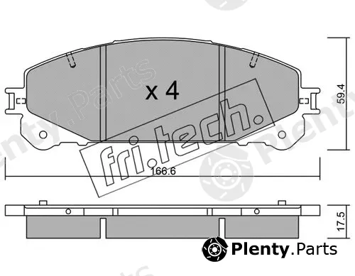 fri.tech. 954.0 — Brake Pad Set, disc brake